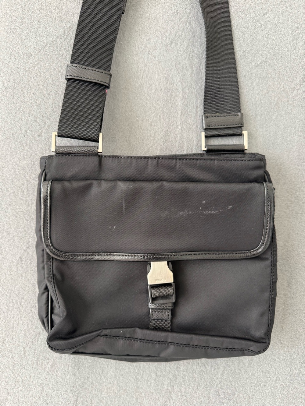 Prada Black Nylon Crossbody Messenger Bag - Picture 9 of 16